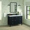 James Martin Vanities 48'' Single Vanity, Black Onyx w/ 3 CM Carrara White Marble Top 424-V48-BKO-3CAR - alternate 3